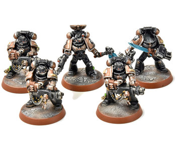 SPACE MARINES 5 Veterans with Special Weapons #1 missing one head PRO PAINTED