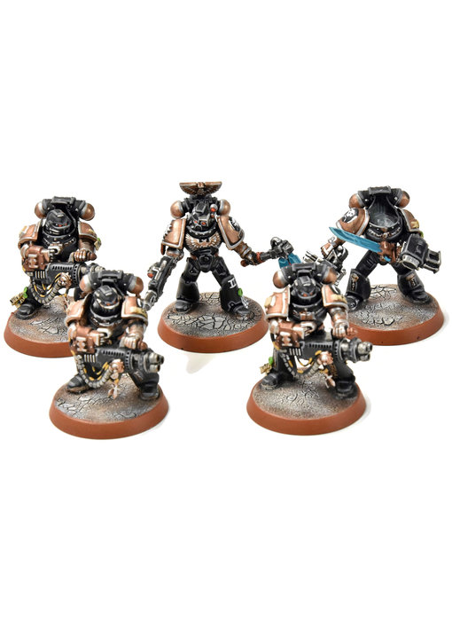 SPACE MARINES 5 Veterans with Special Weapons #1 missing one head PRO PAINTED