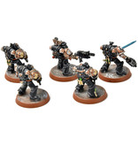 Games Workshop SPACE MARINES 5 Veterans with Special Weapons #1 missing one head PRO PAINTED