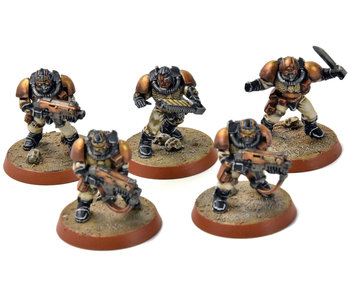 SPACE MARINES 5 Scouts #3 missing one hand PRO PAINTED Warhammer 40K