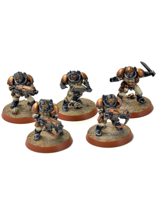 SPACE MARINES 5 Scouts #3 missing one hand PRO PAINTED Warhammer 40K