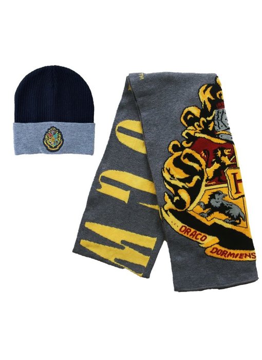 Harry Potter - Hogwarts Beanie Scarve Combo