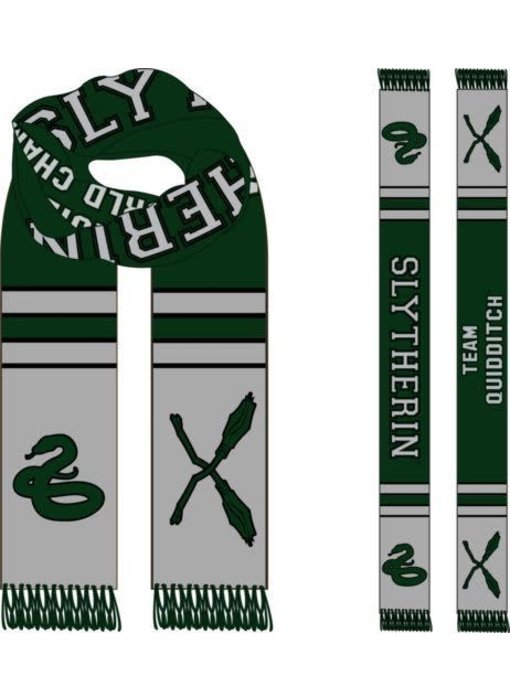 Harry Potter - Team Slytherine Quidditch Scarf Grey Green