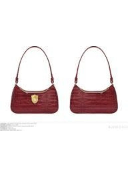 Harry Potter - Gryffindor Metal Badge On Croco Handbag