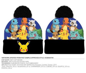 Pokémon - Group Sublimated Pom Beanie