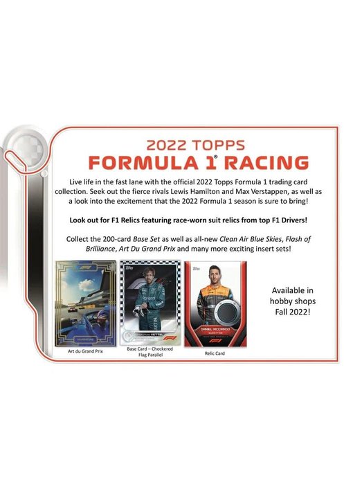 Topps Formula 1 2022 Hobby Box F1