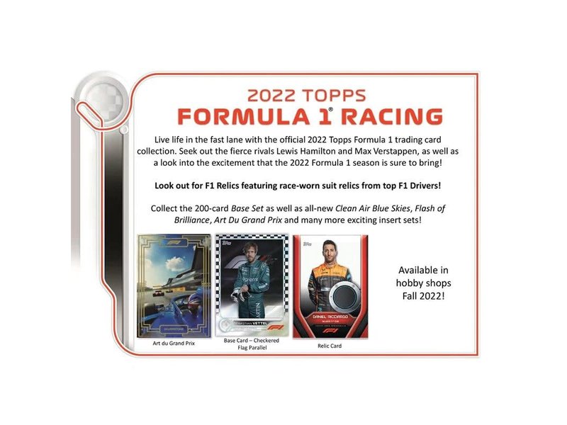 2022 Topps Chrome Formula 1 Racing Hobby Box – Rémi Card Trader