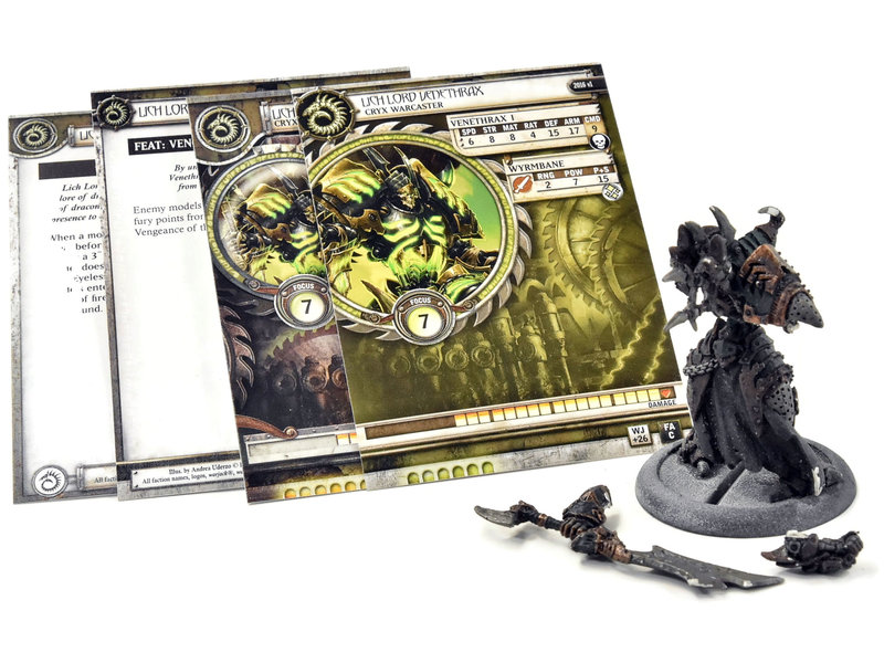 WARMACHINE Lich Lord Venethrax #1 METAL cryx