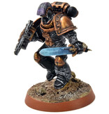 Games Workshop SPACE MARINES Captain #1 WELL PAINTED Iron Hands Warhammer 40K