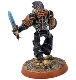Games Workshop SPACE MARINES Captain #1 WELL PAINTED Iron Hands Warhammer 40K