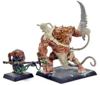 SKAVEN Rat Ogre and Packmaster #1 Fantasy