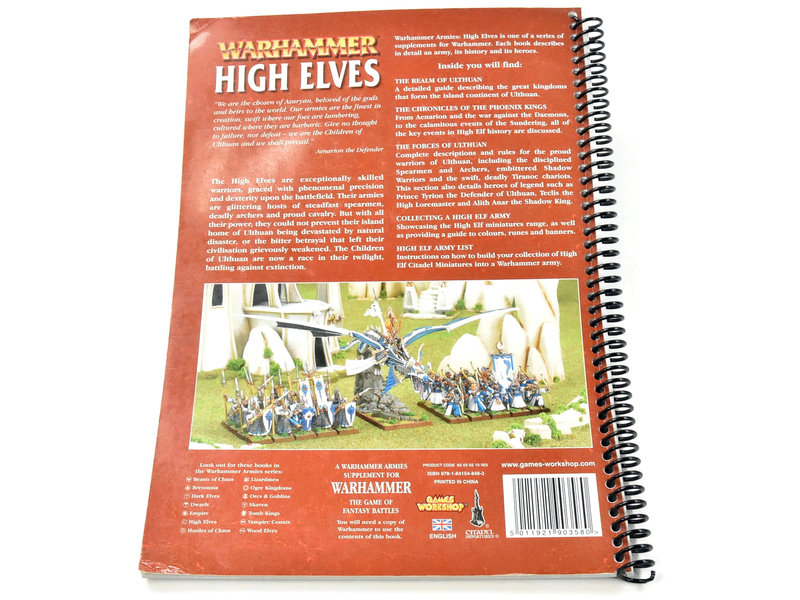 Games Workshop HIGH ELVES codex #2 Fantasy Used Good Condition