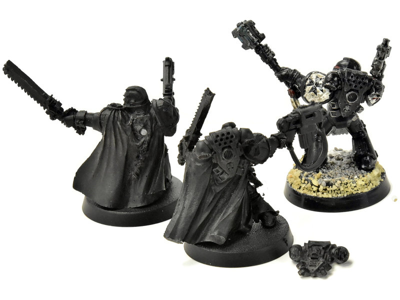 Games Workshop SPACE MARINES 3 Space Marines Commander & Sword Brethen #1 Warhammer 40K