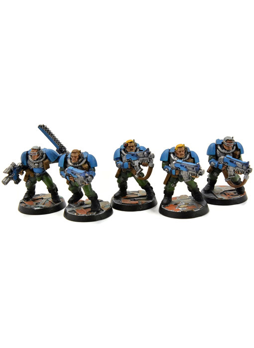 SPACE MARINES 5 Scout #1 WELL PAINTED Warhammer 40K