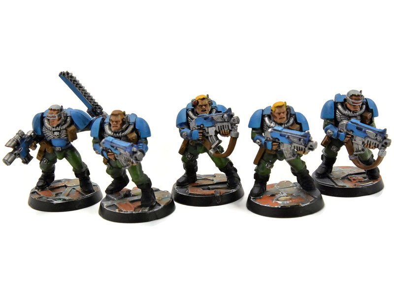Games Workshop SPACE MARINES 5 Scout #1 WELL PAINTED Warhammer 40K