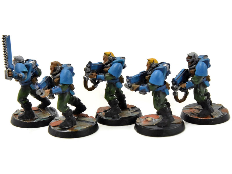 Games Workshop SPACE MARINES 5 Scout #1 WELL PAINTED Warhammer 40K