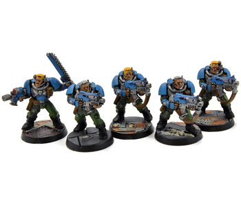 SPACE MARINES 5 Scout #2 WELL PAINTED Warhammer 40K