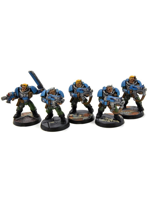 SPACE MARINES 5 Scout #2 WELL PAINTED Warhammer 40K