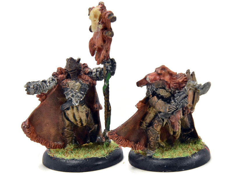 HORDES Reeve of Orboros Chieftain & Standard #1 METAL circle orboros