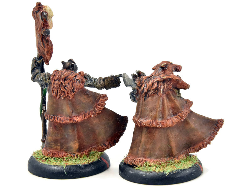 HORDES Reeve of Orboros Chieftain & Standard #1 METAL circle orboros