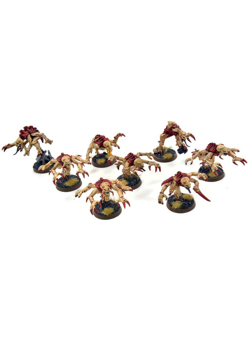 TYRANIDS 8 Genestealers #5 Warhammer 40K WELL PAINTED Brood