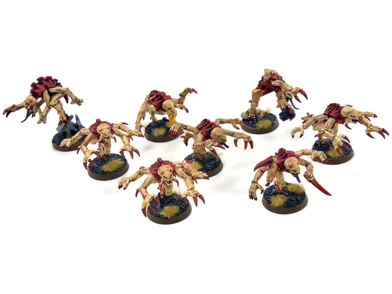 Games Workshop TYRANIDS 8 Genestealers #5 Warhammer 40K WELL PAINTED Brood