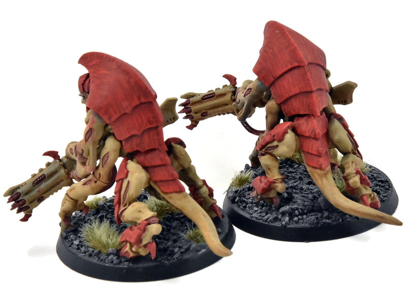 Games Workshop TYRANIDS 2 Hive Guards #1 WELL PAINTED Warhammer 40K