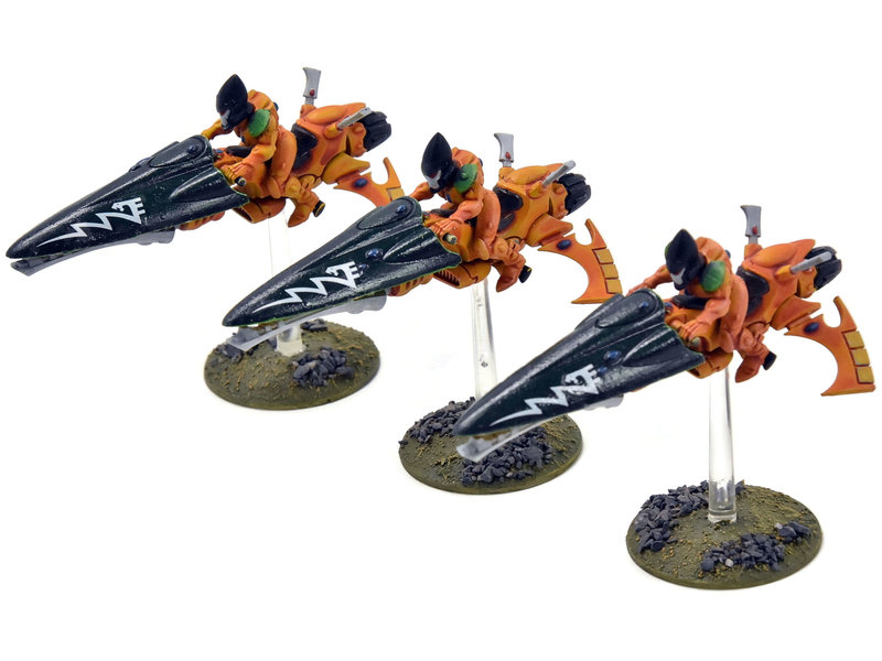 Games Workshop CRAFTWORLDS 3 Windriders Jetbike #1 WELL PAINTED Warhammer 40K