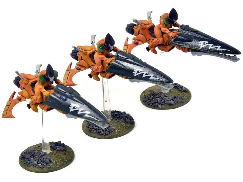 Games Workshop CRAFTWORLDS 3 Windriders Jetbike #1 WELL PAINTED Warhammer 40K