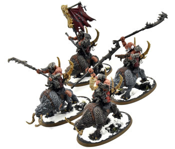 BEASTCLAW RAIDERS 4 Mournfang Cavalry Pack #2 PRO PAINTED Sigmar