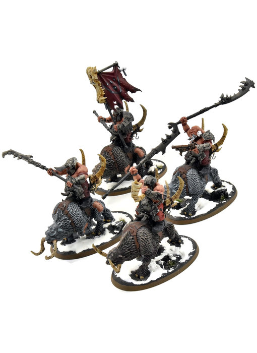 BEASTCLAW RAIDERS 4 Mournfang Cavalry Pack #2 PRO PAINTED Sigmar