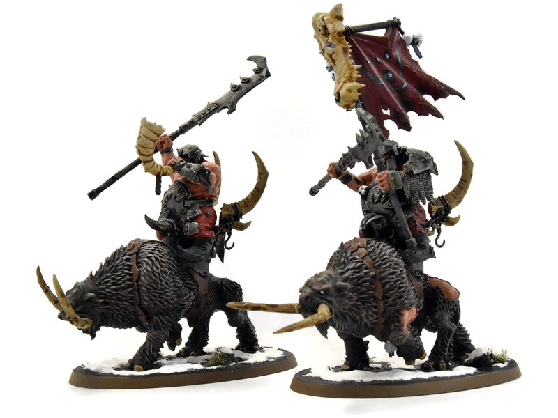Games Workshop BEASTCLAW RAIDERS 4 Mournfang Cavalry Pack #2 PRO PAINTED Sigmar