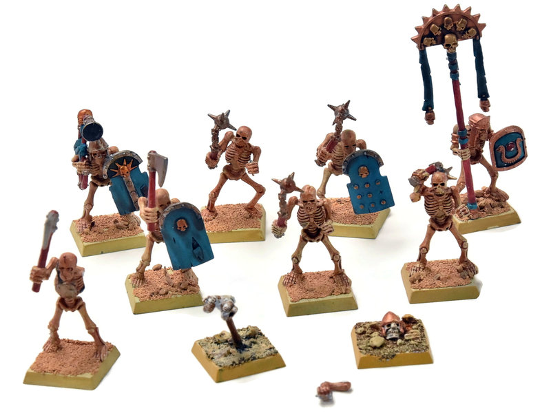 Games Workshop TOMB KINGS 10 Skeleton Warriors Command #2 Fantasy