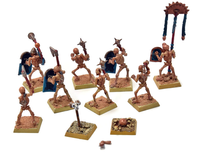 Games Workshop TOMB KINGS 10 Skeleton Warriors Command #2 Fantasy