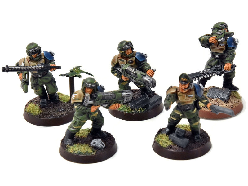 Games Workshop ASTRA MILITARUM Command Squads #2 WELL PAINTED Warhammer 40K