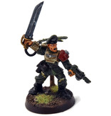 Games Workshop ASTRA MILITARUM Cadian Officer Sergeant #2 METAL PRO PAINTED Warhammer 40K