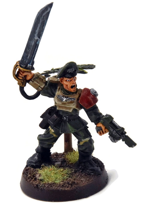ASTRA MILITARUM Cadian Officer Sergeant #2 METAL PRO PAINTED Warhammer 40K