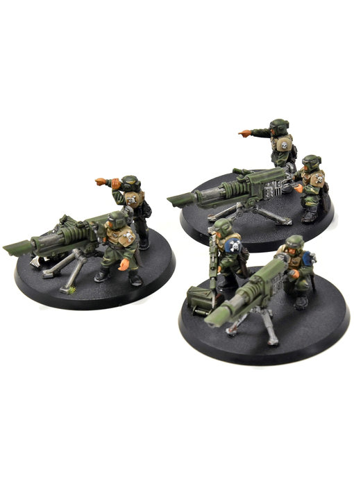 ASTRA MILITARUM 3 Cadian Heavy Weapons Teams Lascannons #4 Warhammer 40K