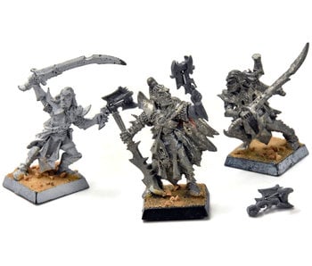 DARK ELVES 3 Mengil Manhides Manflayers #1 METAL Converted Fantasy