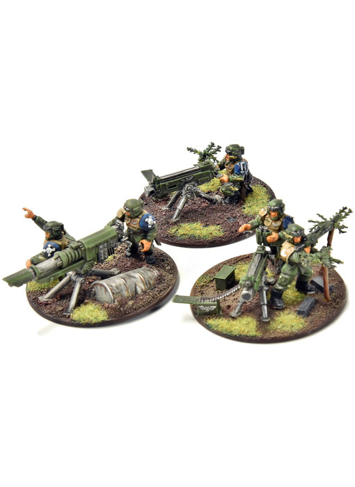 ASTRA MILITARUM 3 Cadian Heavy Weapons Teams #7 PRO PAINTED Warhammer 40K