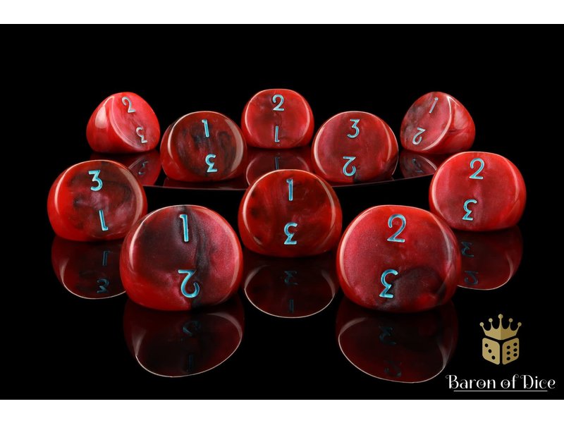Baron of Dice Specialty D3 Dice - x2 / Red