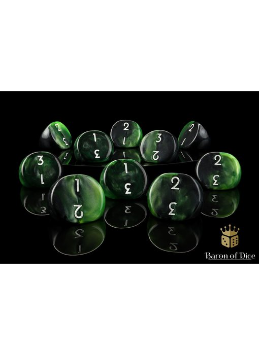 Specialty D3 Dice - x2 / Green