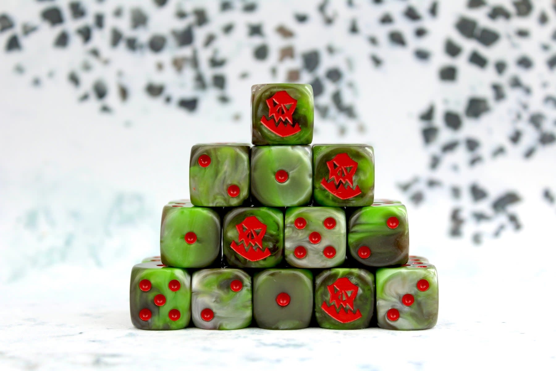 Baron of Dice Orc OG 16mm Dice (25 Dice) Au Royaume Des Titans