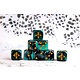 Eye of Egypt 16mm Dice - Aquamarine - (25 Dice)