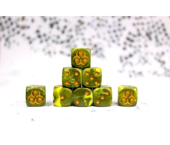 Diseased Dice - (25 Dice) / Round Corner / 16mm - Standard