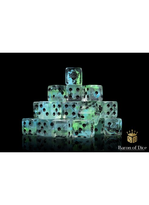 Day of the Dead Scarab 16mm Dice - (25 Dice)