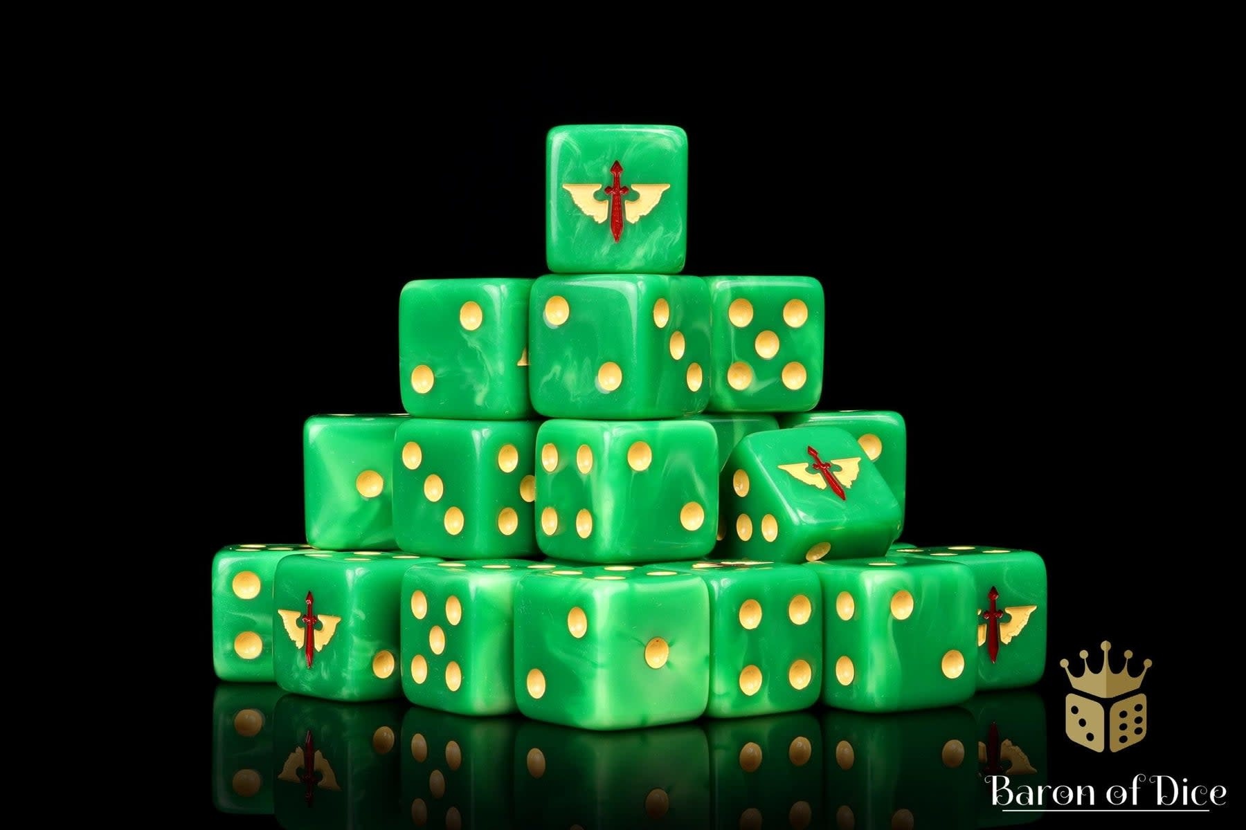 Angels of Death Dice (25 Dice) / Square Corner / 16mm Kingdom of