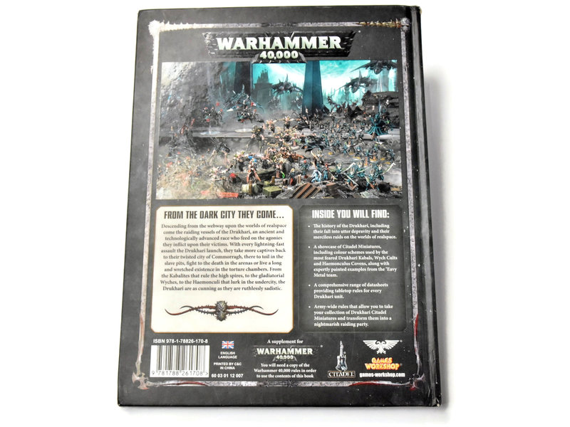 Games Workshop DRUKHARI Codex Used Bad Condition Warhammer 40K