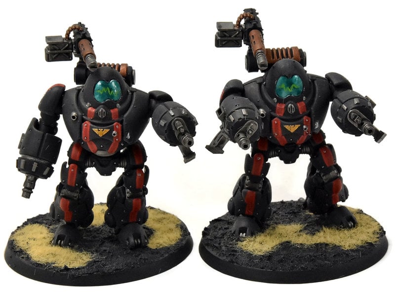 Games Workshop ADEPTUS MECHANICUS 2 Kastellan Robots #1 WELL PAINTED Warhammer 40K