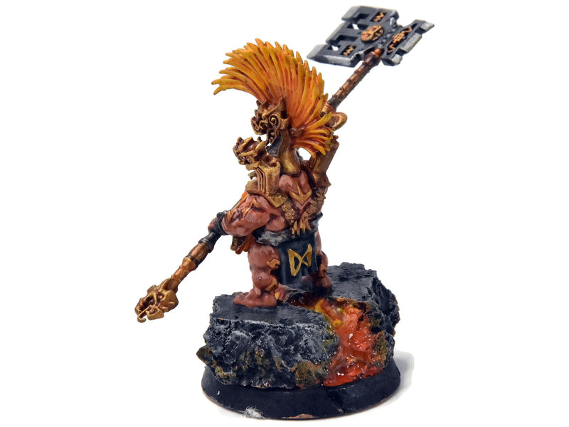 Games Workshop FYRESLAYERS Auric Runefather on foot #1 WELL PAINTED Sigmar